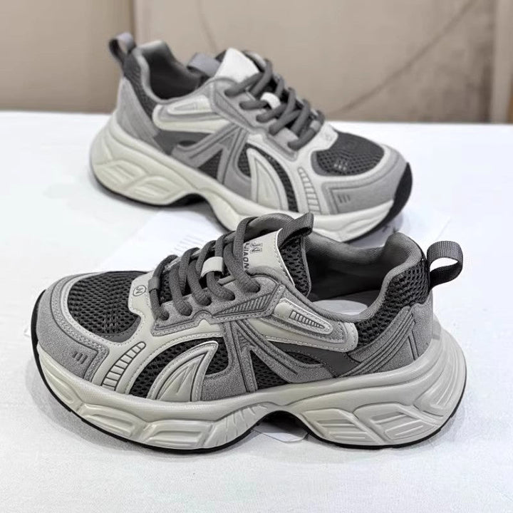 Damen Sportliche Sneakers mit atmungsaktivem Mesh und dämpfender Sohle Drune