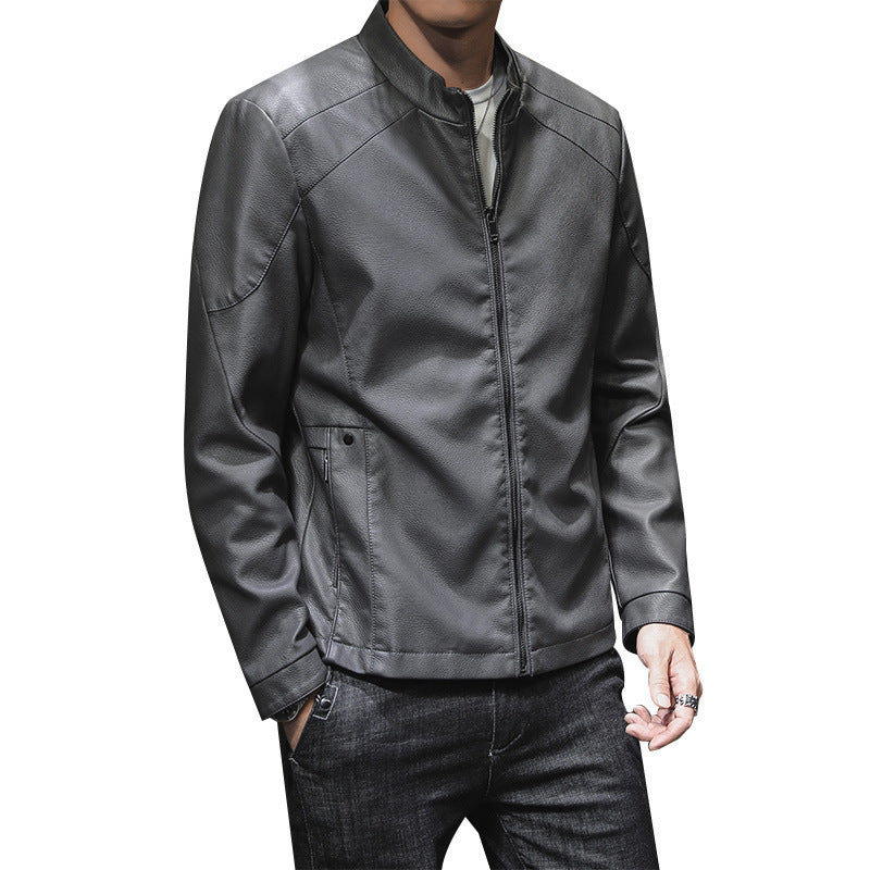 Herren Stylische Lederjacke Drune