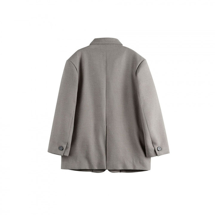 Damen Oversize-Blazer im Boxy-Cut mit Reverskragen und Pattentaschen Drune