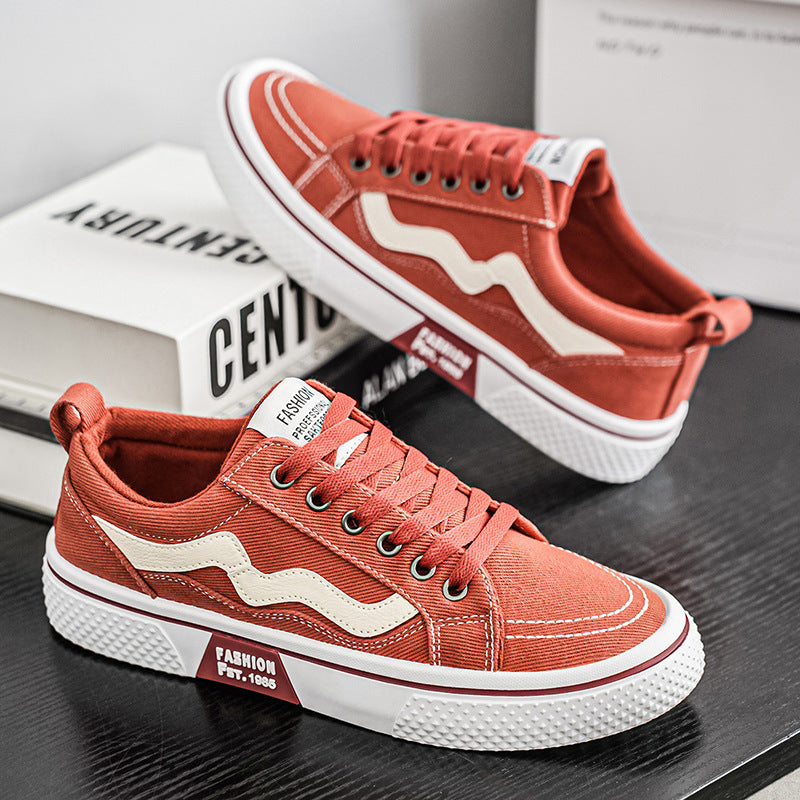 Damen lässige und strapazierfähige Sneakers mit modischen Kontrastelementen Drune