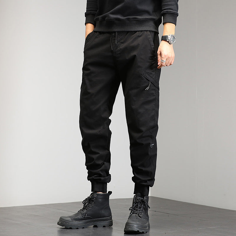 Herren Technische Cargo-Jogginghose mit Bündchen und Multifunktionstaschen Drune