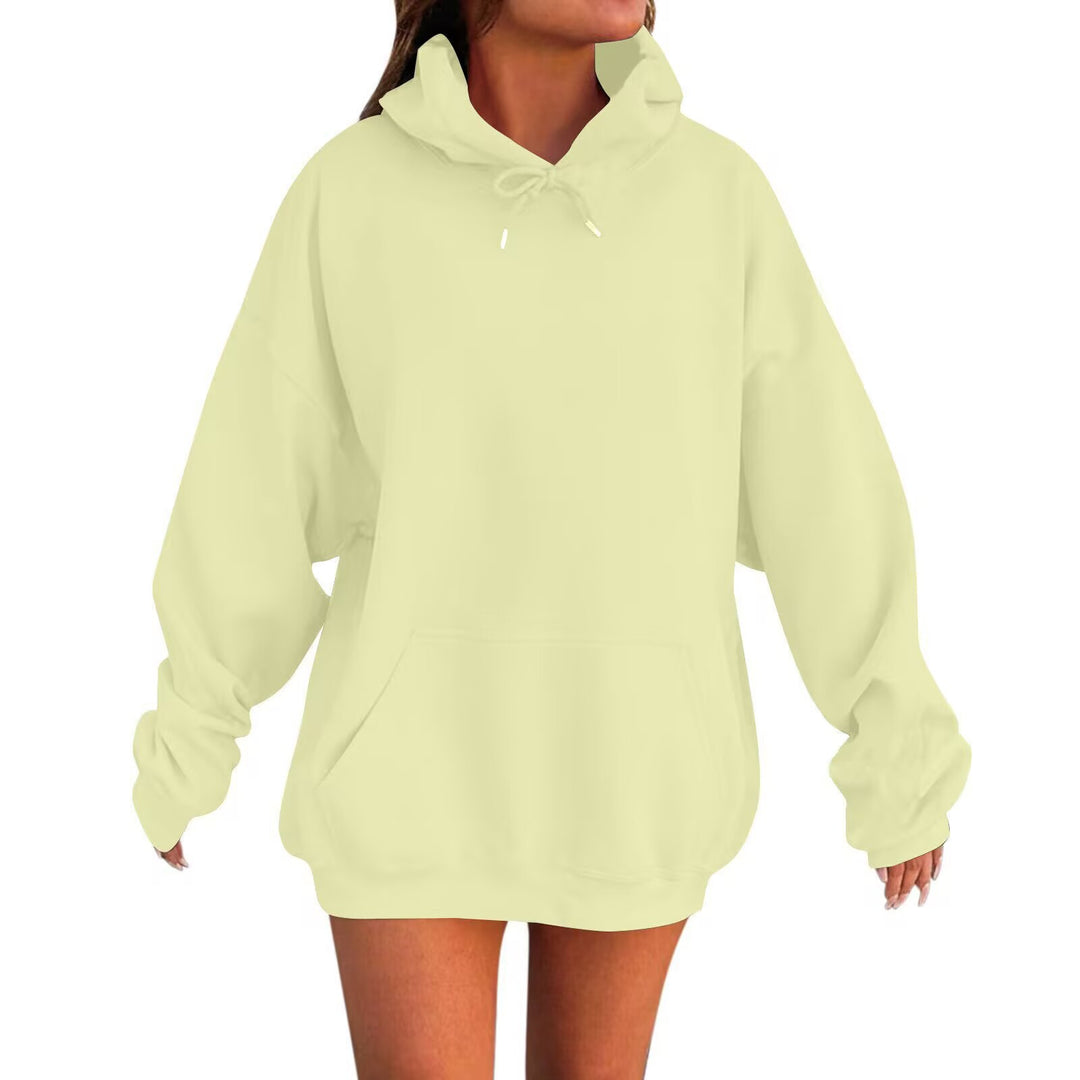 Unisex nan klassischer Kapuzenpullover mit Kängurutasche und weichem Baumwollfleece Drune