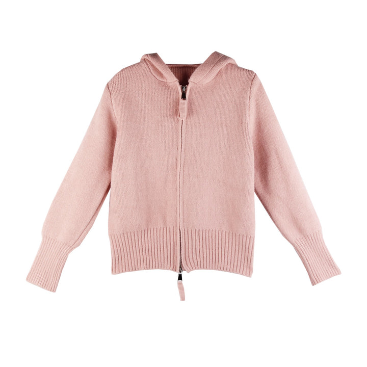 Damen Leichte Strickjacke mit Hoodie und Reißverschluss Drune