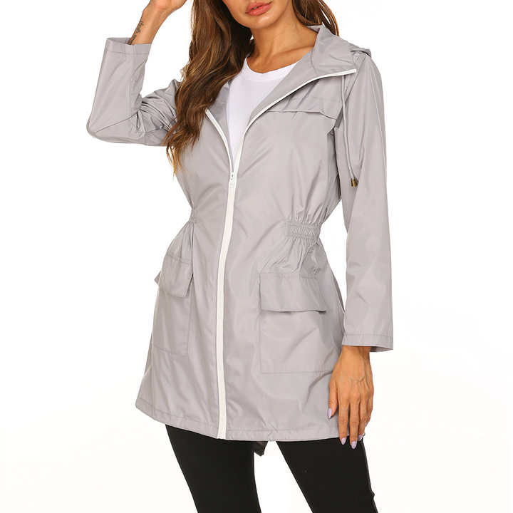 Drune | Regenjacke Mit Kapuze Für Frauen - Lang