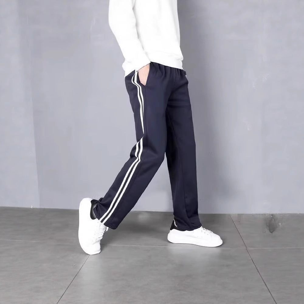 Herren Sportliche Trainingshose mit seitlichen Streifen Drune