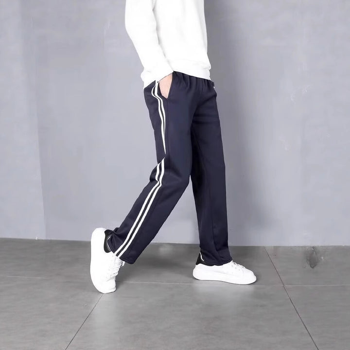 Herren Sportliche Trainingshose mit seitlichen Streifen Drune