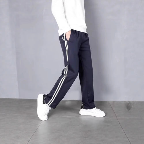 Herren Sportliche Trainingshose mit seitlichen Streifen Drune