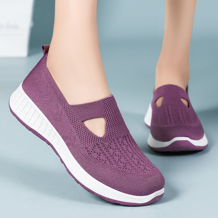 Damen Komfortable Slip-On Sneakers mit innovativer Mesh-Oberfläche Drune