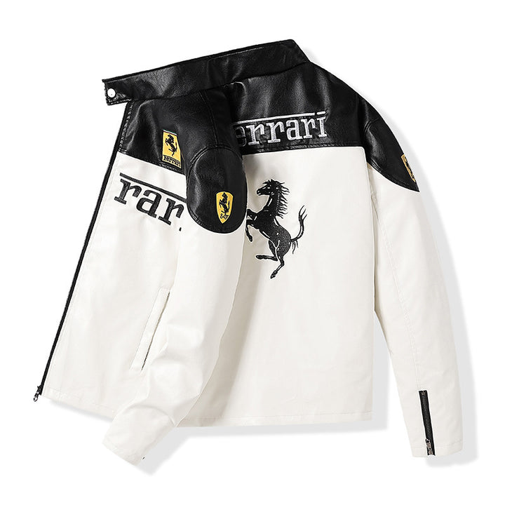 Herren Motorsport Lederjacke Drune