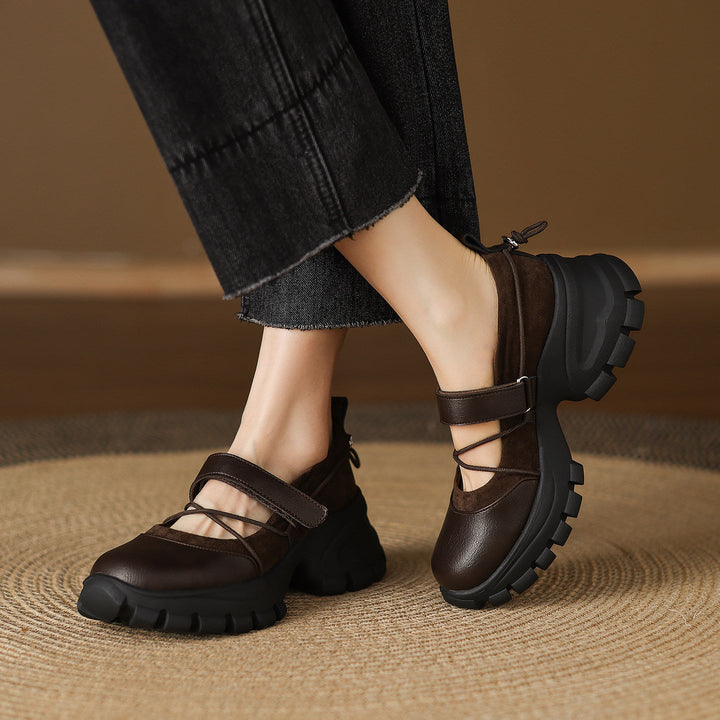 Damen modische Slingback-Schuhe mit elastischen Riemen und bequemer Sohle Drune