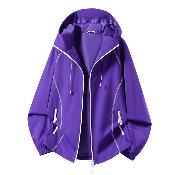 Damen Leichte Sportjacke mit Kapuze Drune