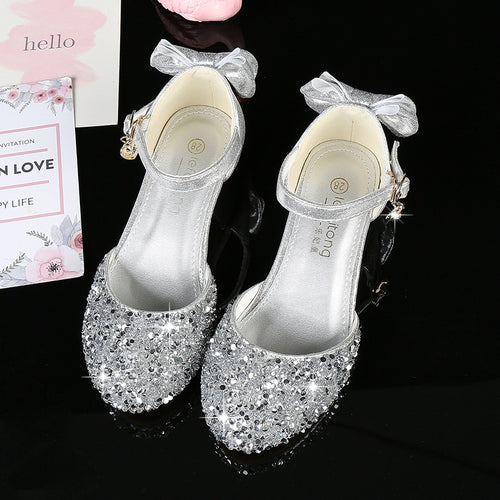 Mädchen Elegante Ballerina Sandalen mit Glitzerverzierung Drune