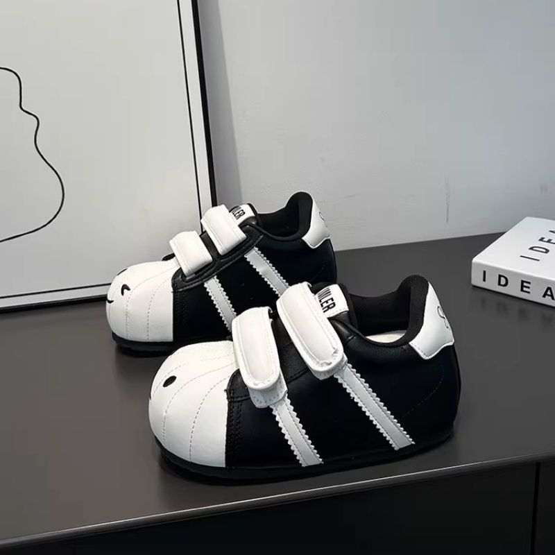 Damen Bequeme Kindersneaker mit niedlichem Tiermotiv und praktischem Klettverschluss Drune