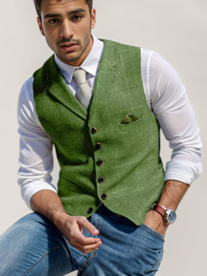 Herren elegante Weste im modernen Stil Drune