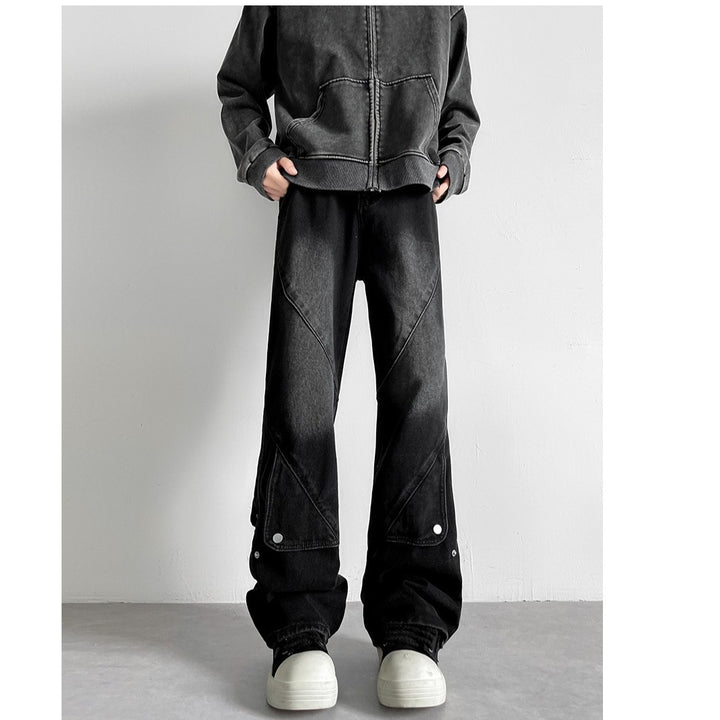 Damen Weitgeschnittene Jeans mit kreativem Design Drune