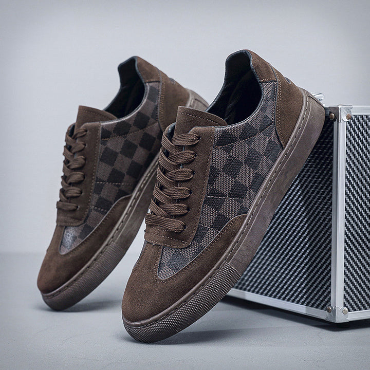Herren Modische Sneaker mit Karomuster