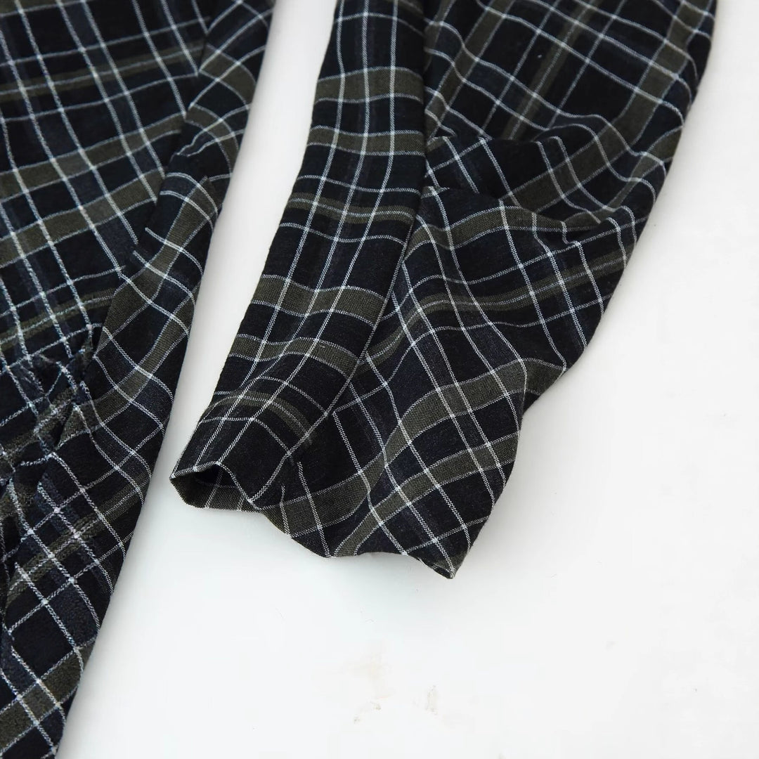 Damen Midikleid mit Wickoptik, seitlicher Raffung und asymmetrischem Saum Drune