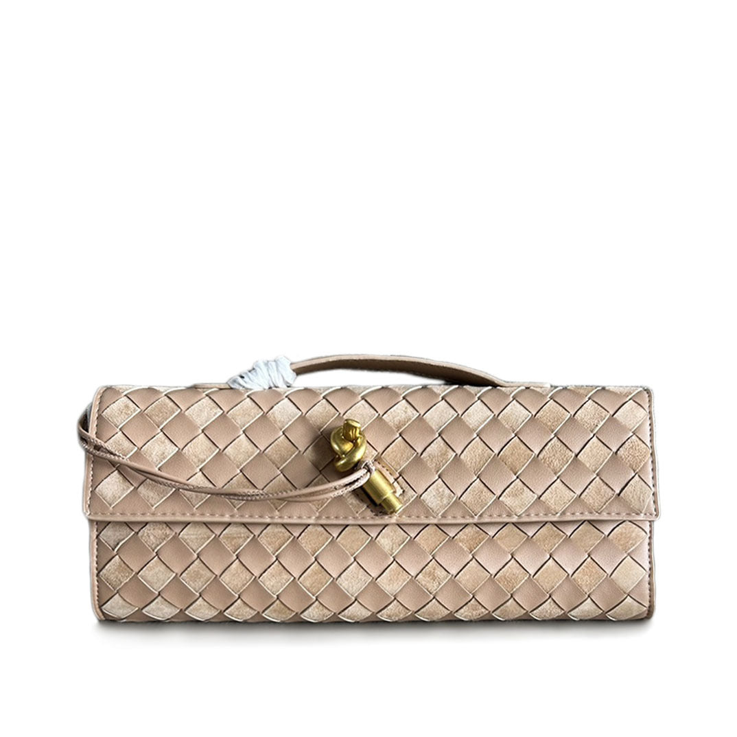 Damen Woven Leather Abendtasche Drune