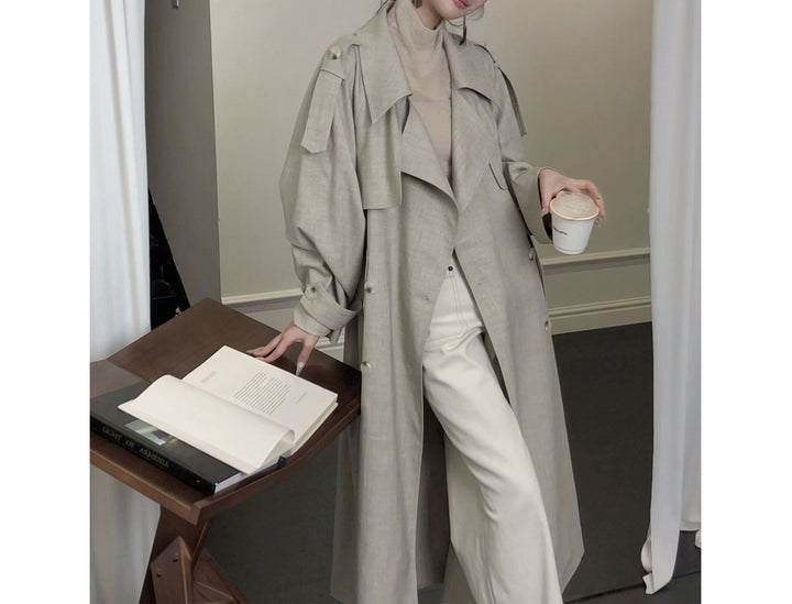 Damen Elegante und lässige Übergangsjacke mit kontrastierenden Ärmeln Drune