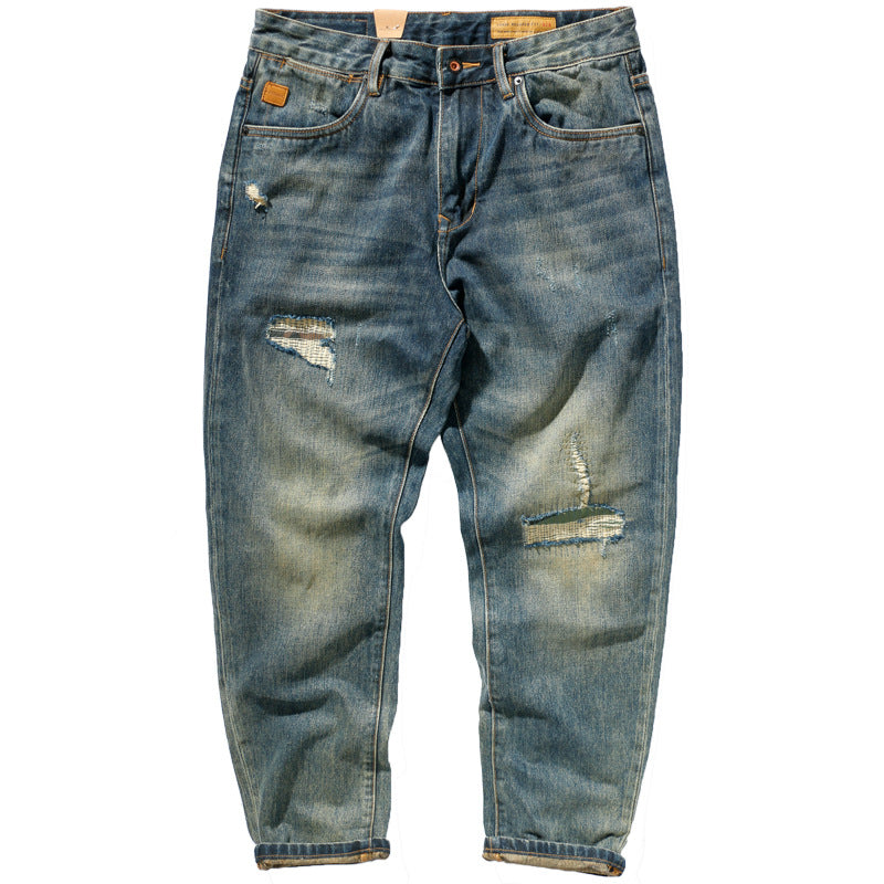 Herren Cargohose im Camouflage-Utility-Stil mit geradem Bein und robustem Canvas Drune