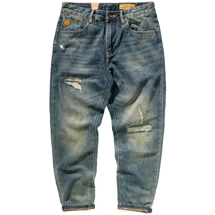 Herren Cargohose im Camouflage-Utility-Stil mit geradem Bein und robustem Canvas Drune