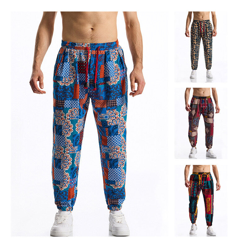 Herren Jogginghose mit modernem Patchwork-Design Drune