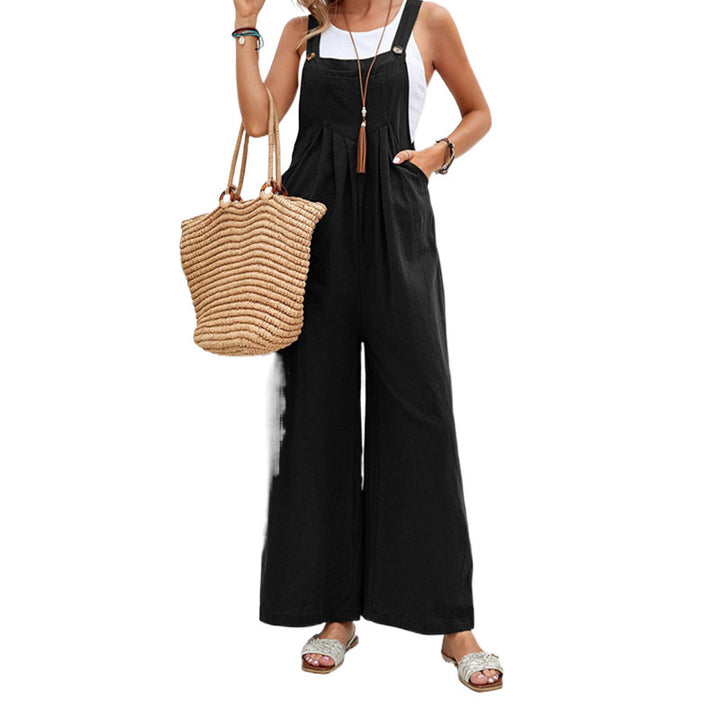 Damen weite Latzhose mit lässigem Schnitt und raffinierten Details Drune