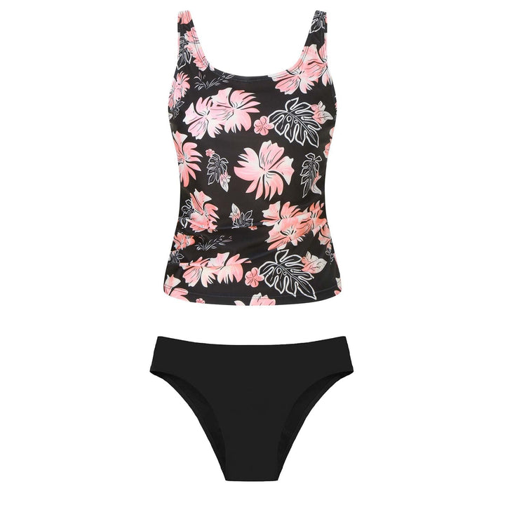 Damen Bikiniset mit floralem Oberteil und klassischem Unterteil Drune