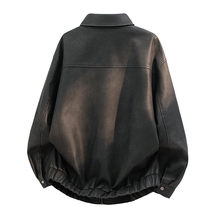Herren Freizeit Lederjacke Drune