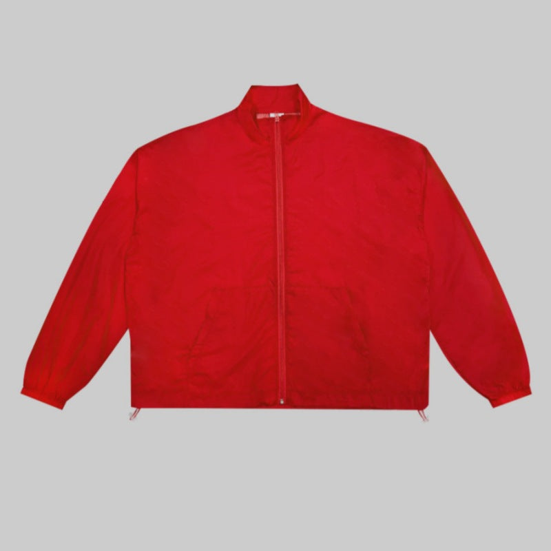 Damen lässige Zip-Übergangsjacke mit hohem Kragen Drune