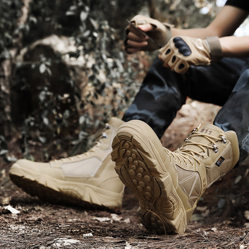 Herren Taktische Hochleistungs Wasserdichte Stiefel Drune