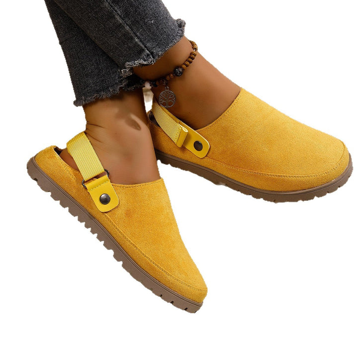 Damen Komfortable Clogs mit verstellbarem Riemen Drune