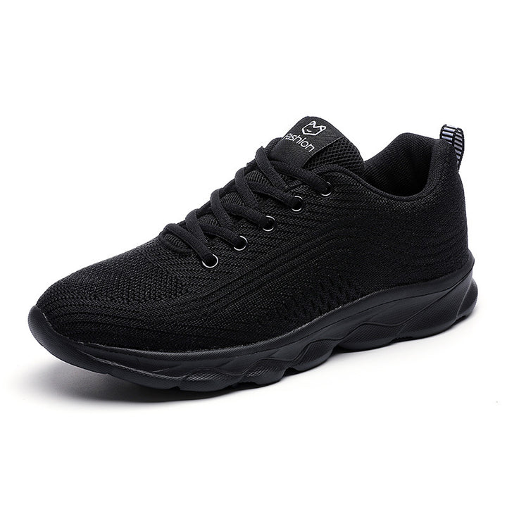 Damen nan ultraleichter Komfort-Gehsneaker für Alltag und Freizeit mit nahtlosem Strickobermaterial, reaktionsfreudiger Luftkissen-Zwischensohle und gepolstertem Fersenkragen Drune