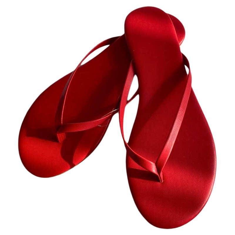 Damen Zehentrenner Sandalen mit ergonomischem Fußbett und flexibler Sohle Drune