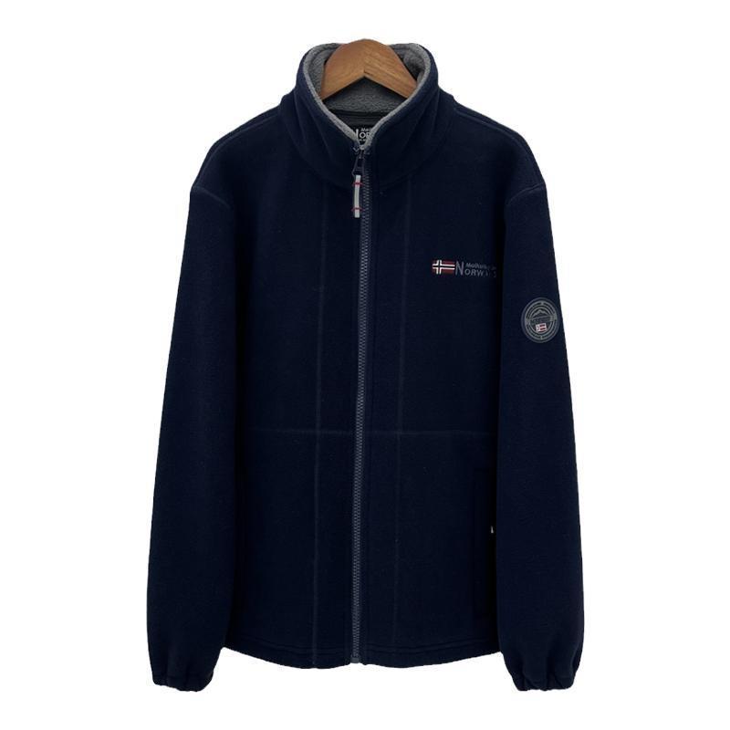 Herren Wärmende Fleecejacke mit Stehkragen, Reißverschluss und elastischen Bündchen Drune