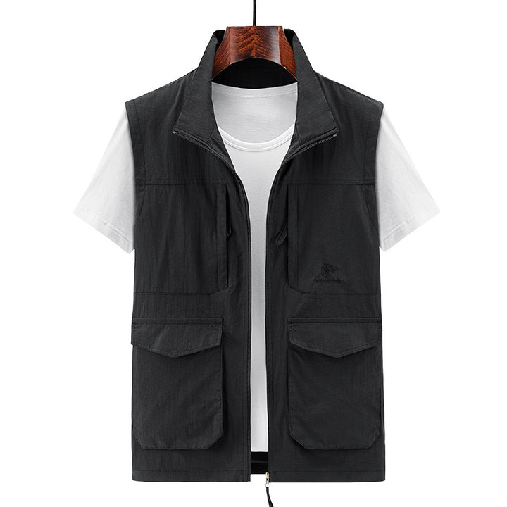 Herren Multifunktionale Outdoor-Weste mit praktischen Taschen Drune