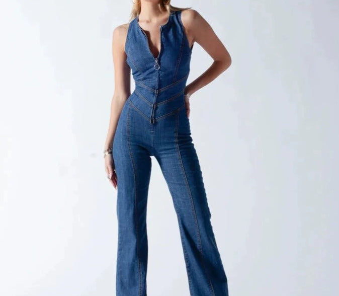 Damen Jeans Overall Drune