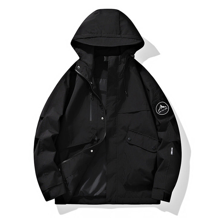 Herren Funktionsjacke mit abnehmbarer Kapuze Drune