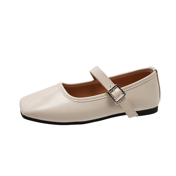 Damen Ballerinas mit verstellbarem Schnallenriemen und elegantem Design Drune
