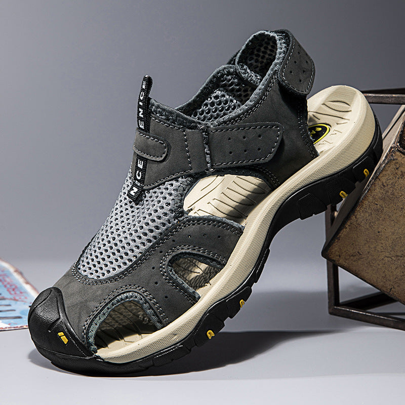 Herren Atmungsaktive Outdoor-Sandalen mit rutschfester Sohle Drune