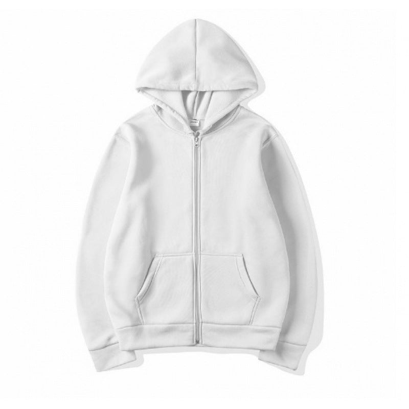 Damen Sportlicher Kapuzenpullover mit durchgehendem Reißverschluss und Tasche Drune