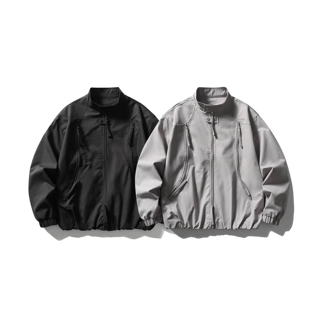 Herren Leichte Utility-Bomberjacke mit Stehkragen Drune
