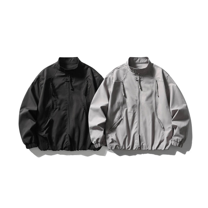 Herren Leichte Utility-Bomberjacke mit Stehkragen Drune