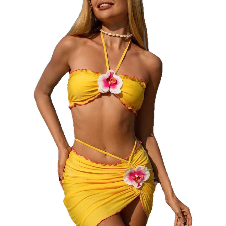 Damen Bandeau-Bikini mit trendigem Wickelrock Drune