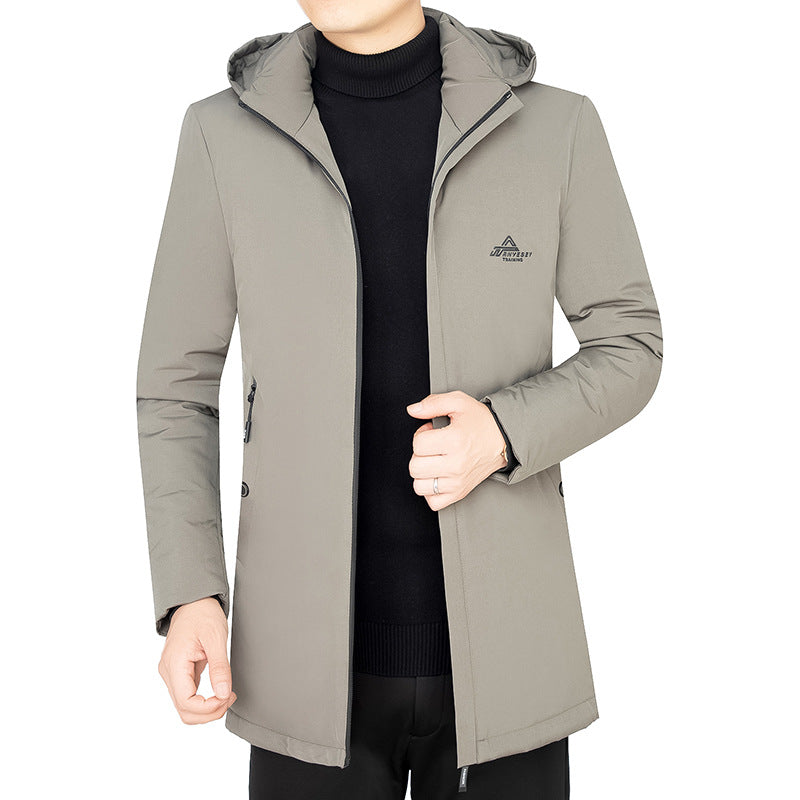 Herren Kapuzenparka mit gesteppter Thermofütterung und winddichter Außenhülle Drune