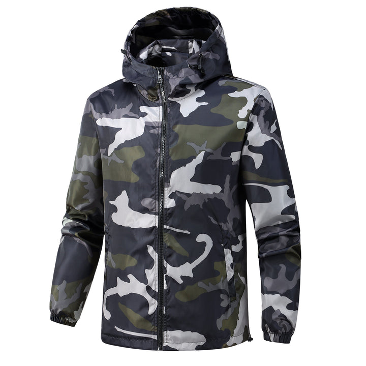 Herren Leichte und atmungsaktive Camouflagejacke Drune