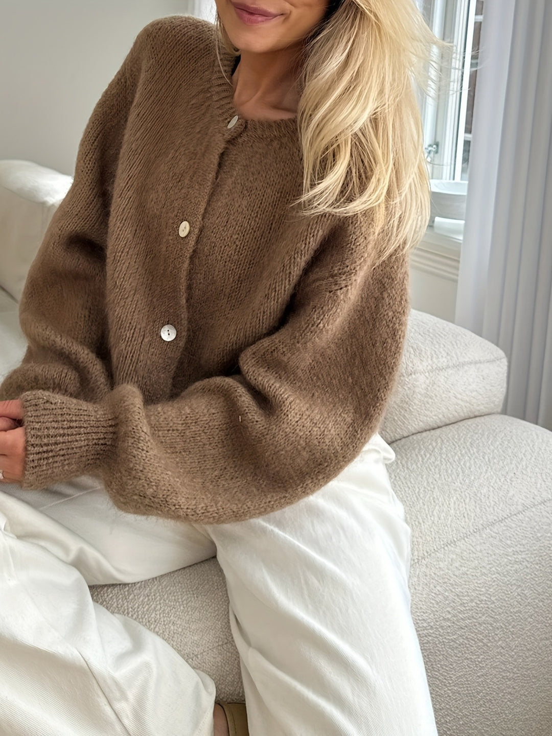 Drune | Weicher Mohair-Cardigan
