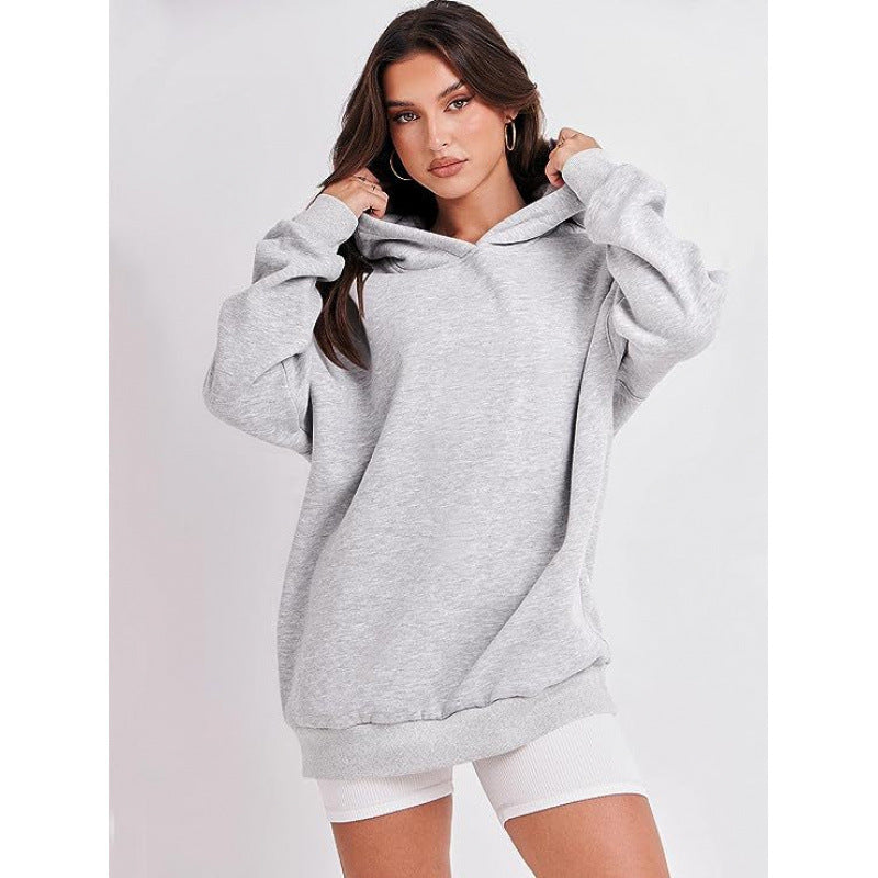 Damen bequeme Kapuzen-Sweatshirt Drune