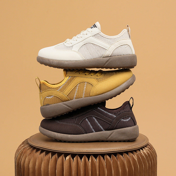 Damen Sportliche Sneakers mit atmungsaktiver Netzoberfläche Drune