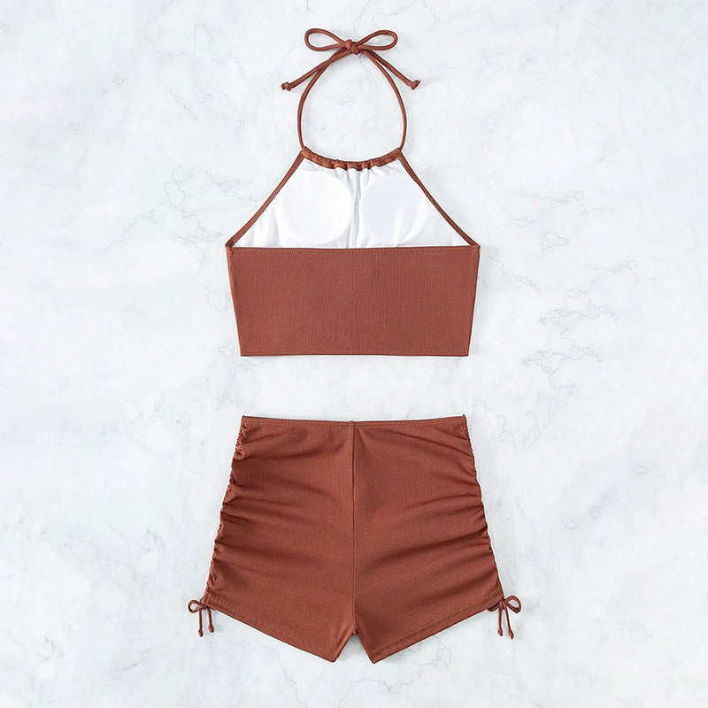 Damen Modisches Bikini-Set mit verspieltem Knotendesign Drune